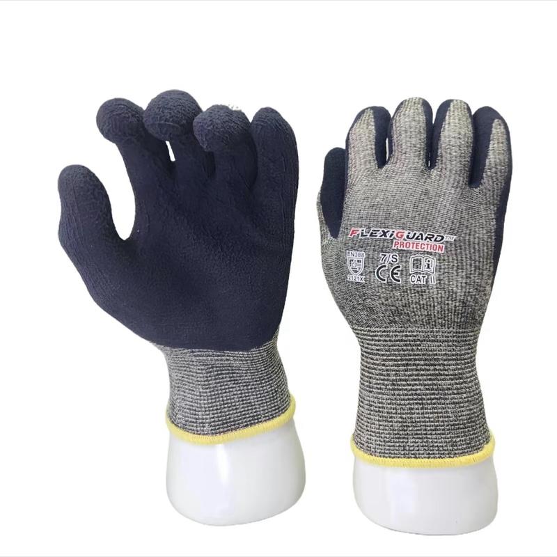 12 PAIR D-GRIP LATEX FOAM COATED GLOVES WITH COTTON LINING