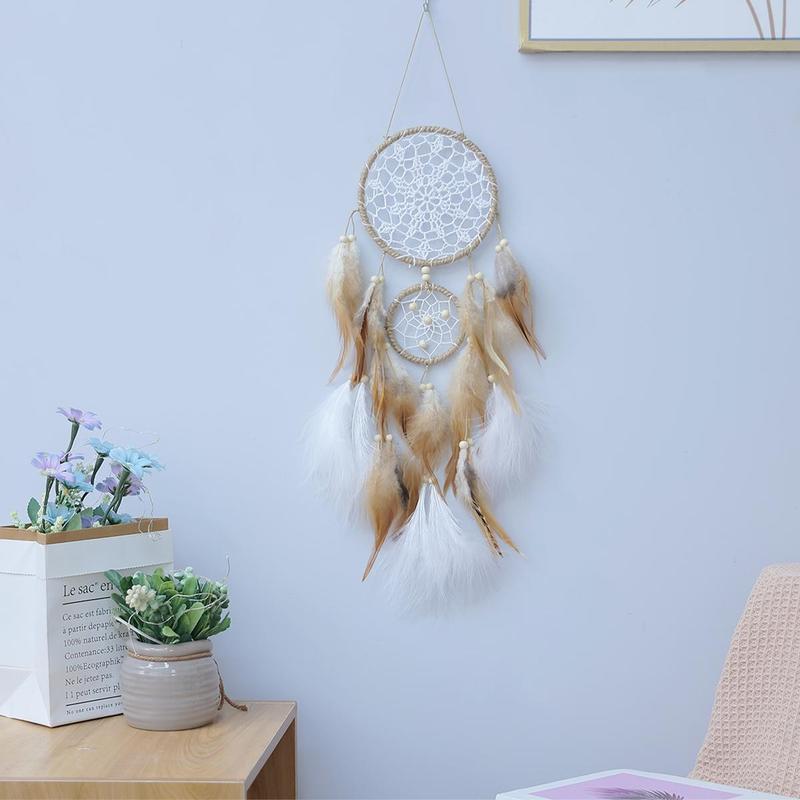 Exquisite Bohemian Style Dream Catcher, 5 Counts set Creative Hanging Decor, Wall Hanging Ornament for Home Living Room Courtyard Decoration