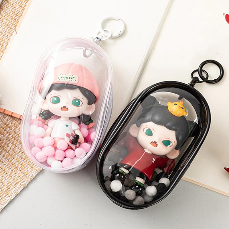 Transparent Doll Bag Doll Display Bag Storage Bag Dustproof Rainproof Scratchproof Suitable for 15cm