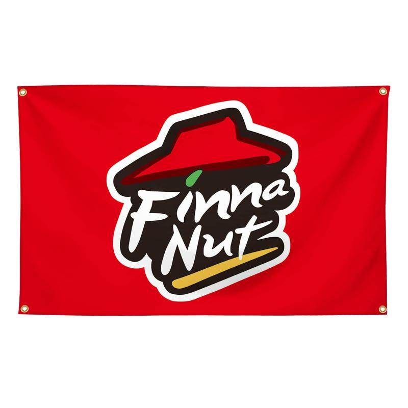 Finna Nut Banner Flag 3*5FT Fun Flags for Room Girls Bedroom College Dormitory Flag Wall Art Decoration Banner Gift