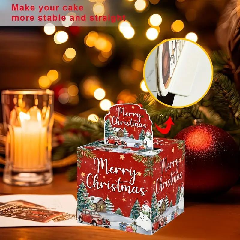 Christmas Money Box, 1 Set Including 1 Count Money Gift Box with 30pcs Clear Bag, Unique Cash Gift Way, Funny Gift for Women & Men