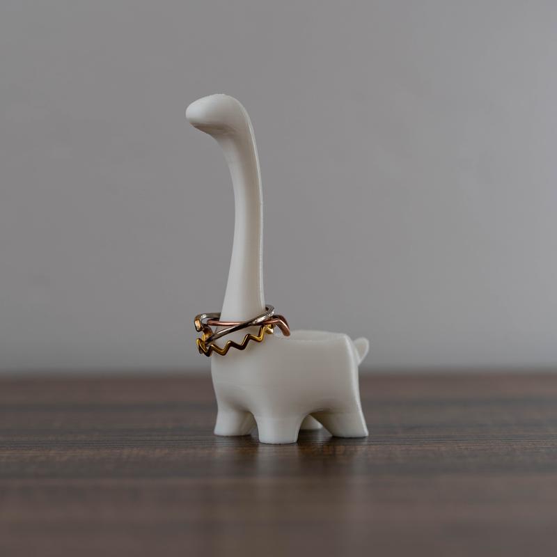 Cute Dinosaur Jewelry Ring Holder Display | Minimalist Decor