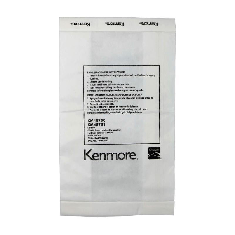 Other 50104 Kenmore Vacuum Bag, Type C and Q, 8-Pack Genuine Original Equipment Manufacturer (OEM) Part