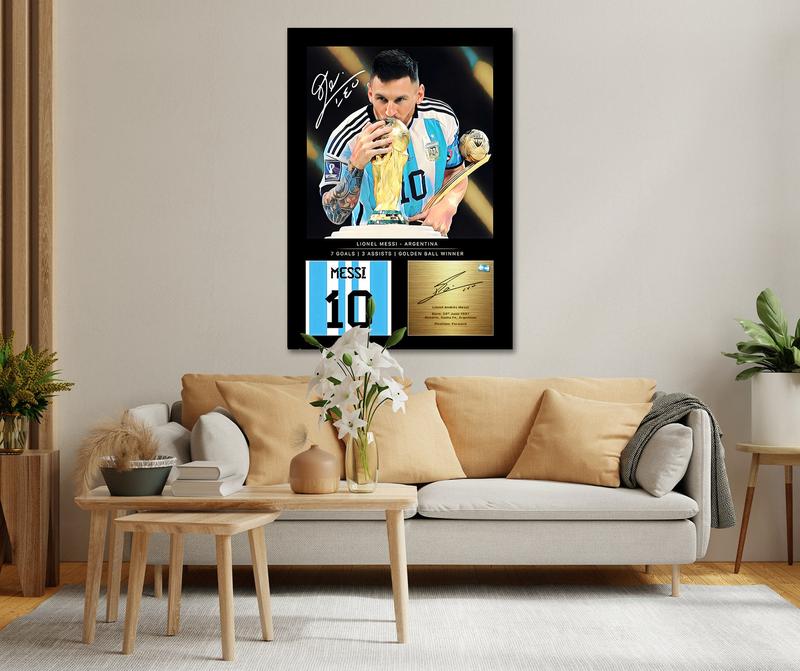 La Pulga 10 Poster, M10, Inspirational Wall Art, Messi Poster, Pop Culture Icon, Football Legends Art, Messi Gift, Sport Home Decor Painting Wall Art, Home Decor Posters