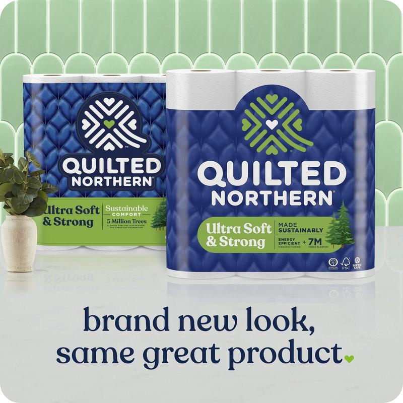 Quilted Northern Ultra Soft and Strong 2-Ply Toilet Paper, 12 Mega Rolls