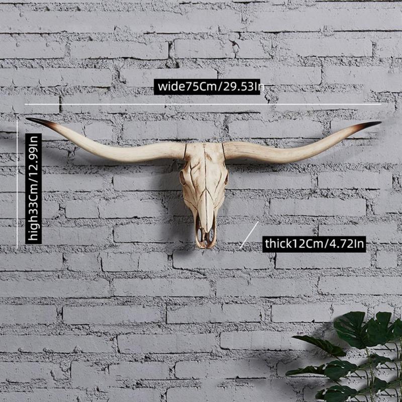 Creative Bull Head Design Wall Hanging Decorating Ornament, Bull Head Wall Art, Wall Hanging Decor for Home Living Room Bedroom, Room Decor, Home Decor, House Decor, Artistic Decoration, Wall Decor, Decoration Items