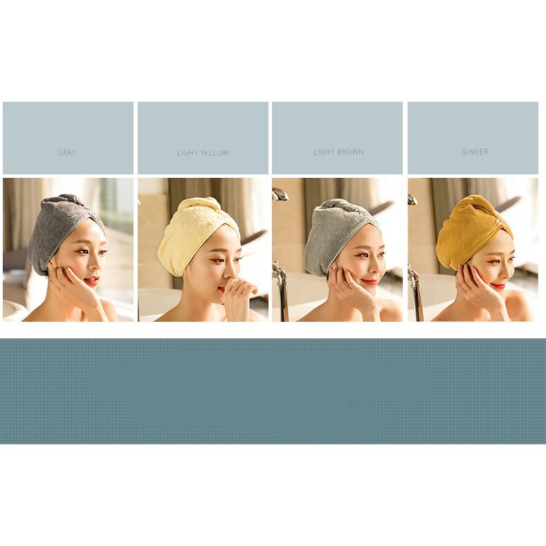 Women's Hair Dryer Cap, Absorbent Dry Hair Towel Light Microfiber