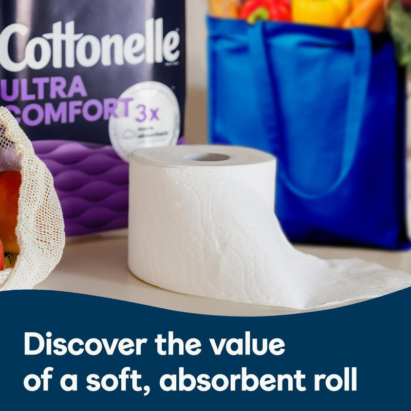 Cottonelle Ultra Comfort Toilet Paper, Soft Toilet Tissue, 24 Mega Rolls