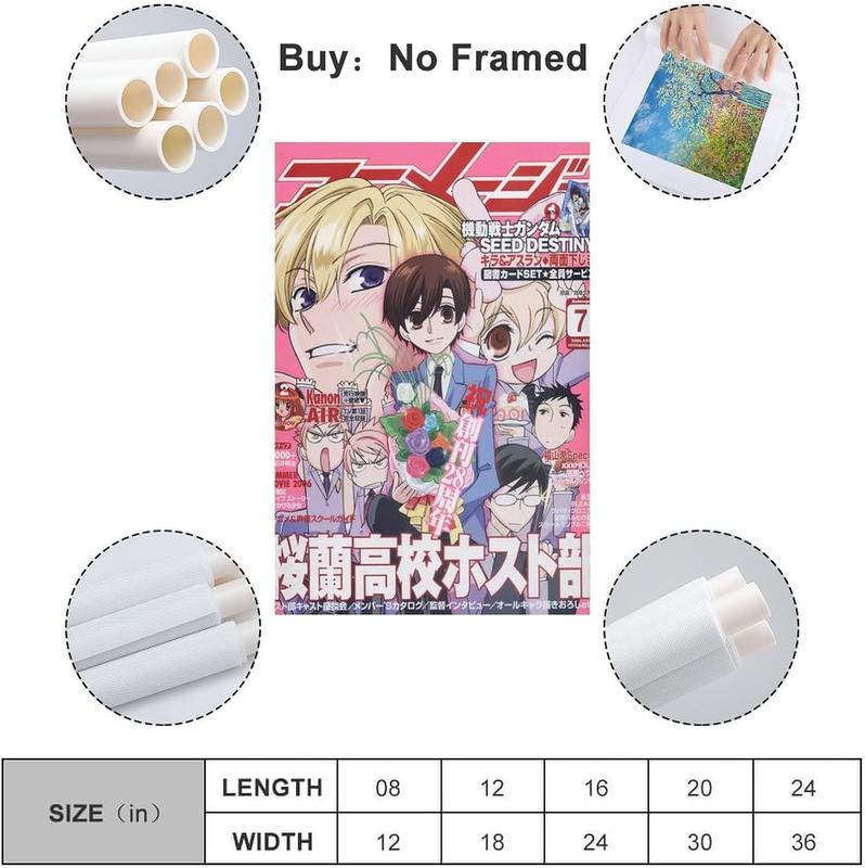 Anime Poster Ouran High School Host Club Canvas Art Poster And Wall Art Picture Print Modern Family Bedroom Decor Posters