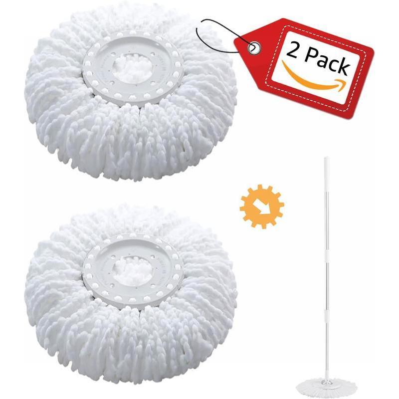 Circular Spin Mop Head Refill (6-Pack) - Replacement Option for Your Spin Mop.