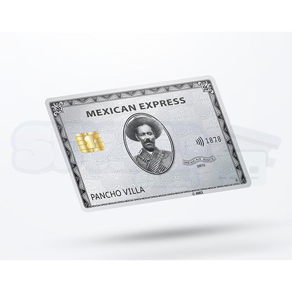 pancho villa express debit card sticker